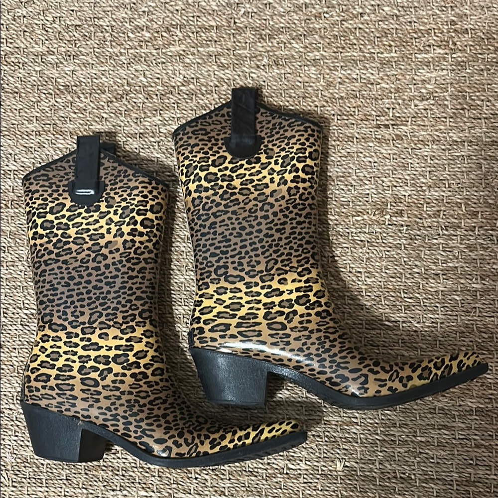 Leopard Print Women's Cowboy Boots